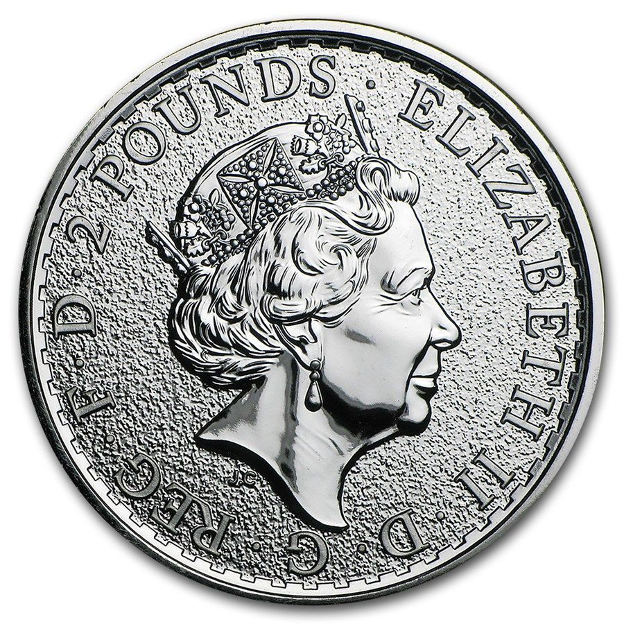 Moneda Britannia 2016 Plata 1 oz reverse
