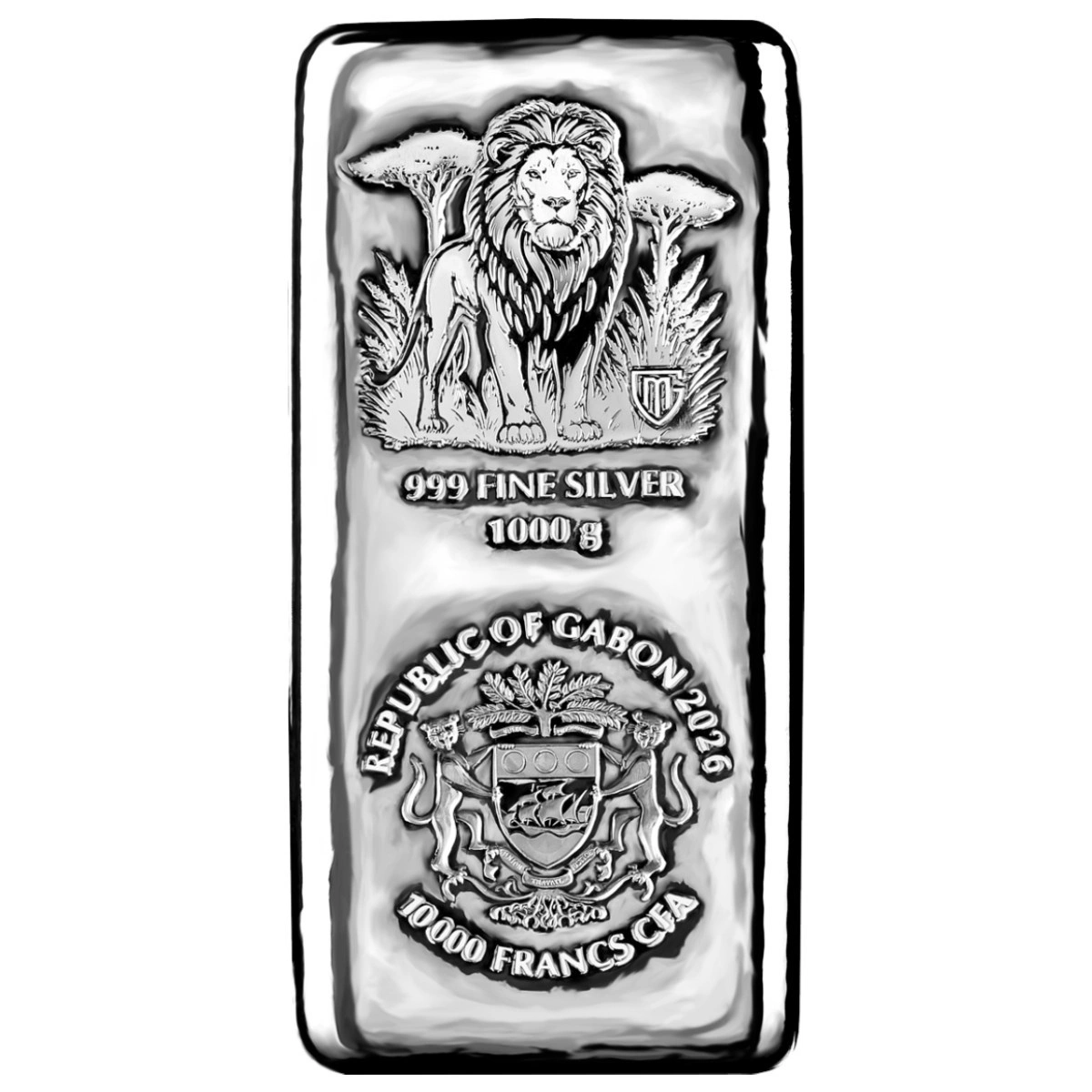 Lingote-Moneda de Plata Savanna Spirits: Lion 2026 1000 g