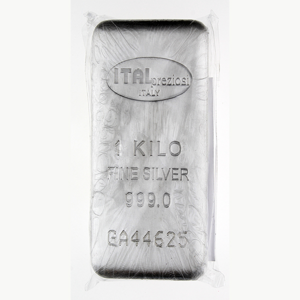 Lingote de Plata Italpreziosi de 1000g