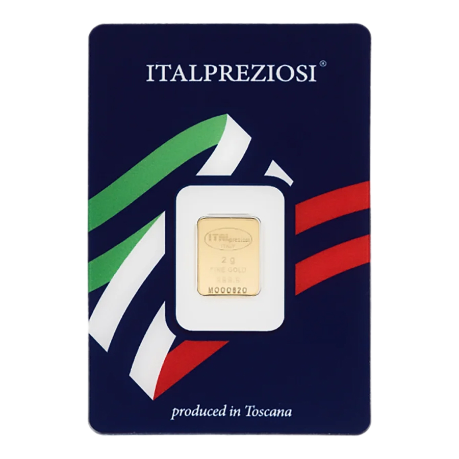 Lingote de Oro Italpreziosi de 2g