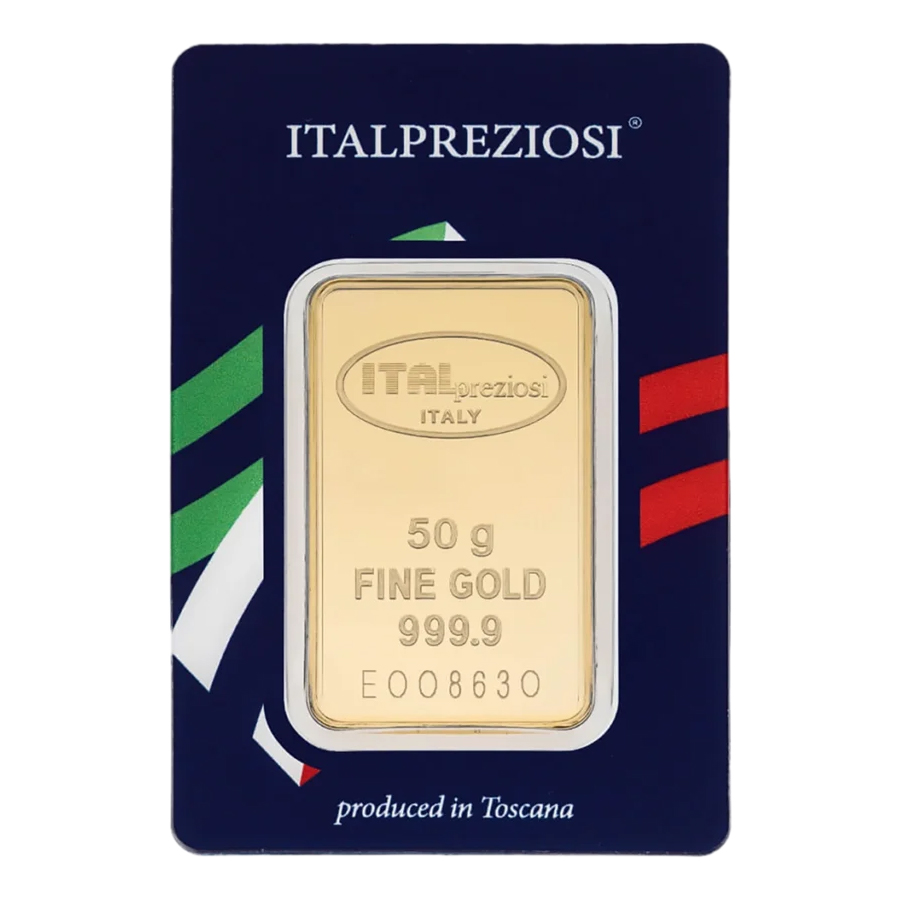 Lingote de Oro Italpreziosi de 50g
