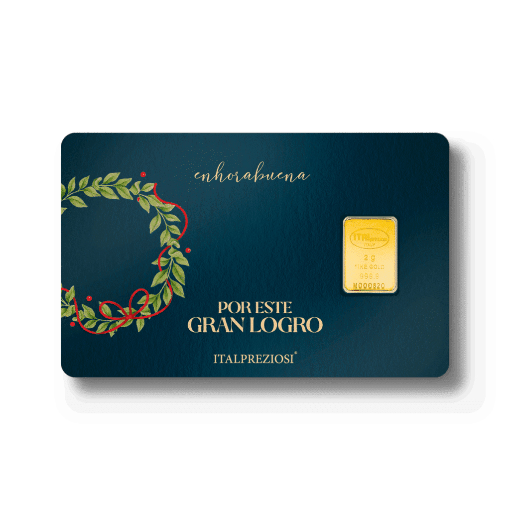 Lingote de Oro Italpreziosi -Gran Logro- de 2g