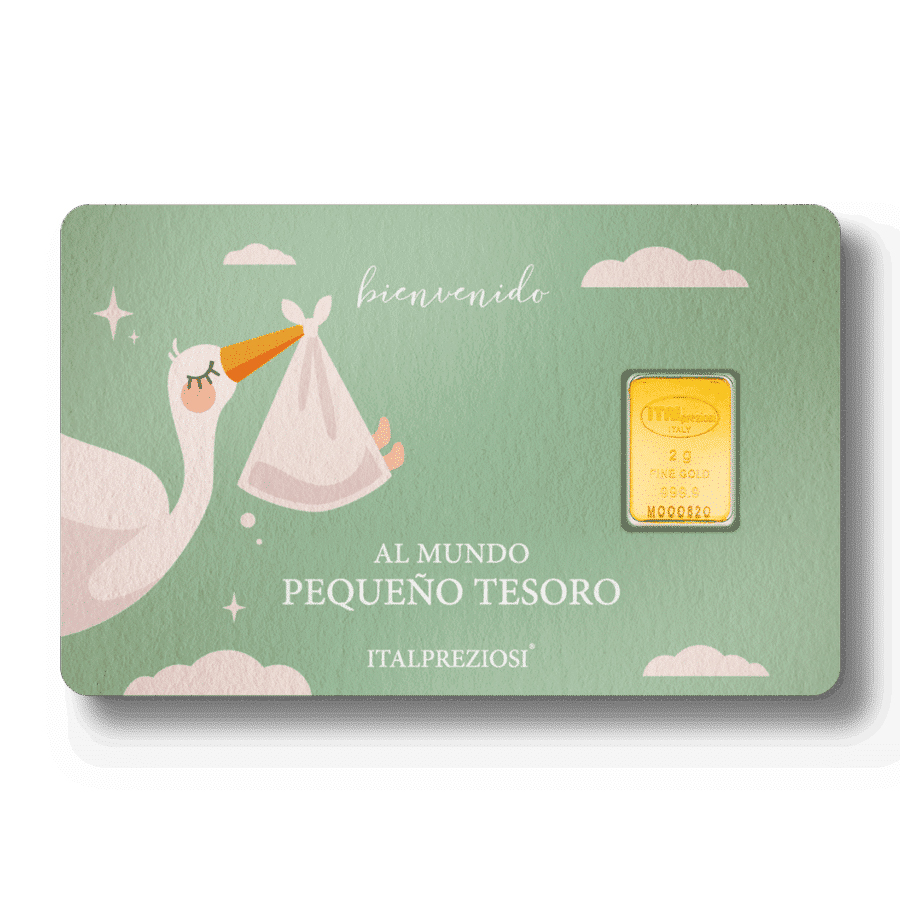 Lingote de Oro Italpreziosi - Nacimiento - de 2g