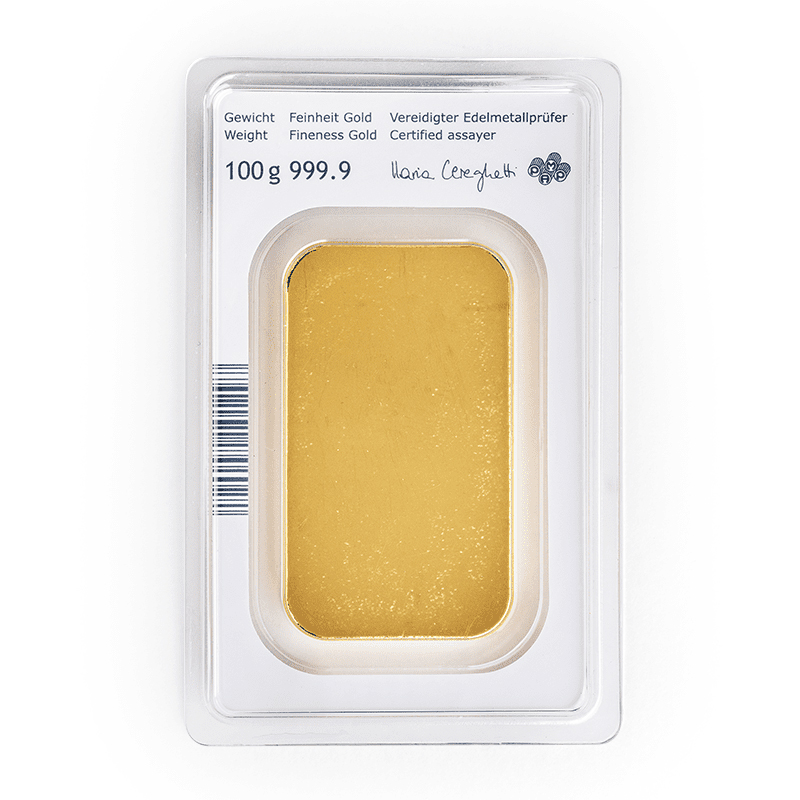 Lingote de Oro Münze Österreich de 100g