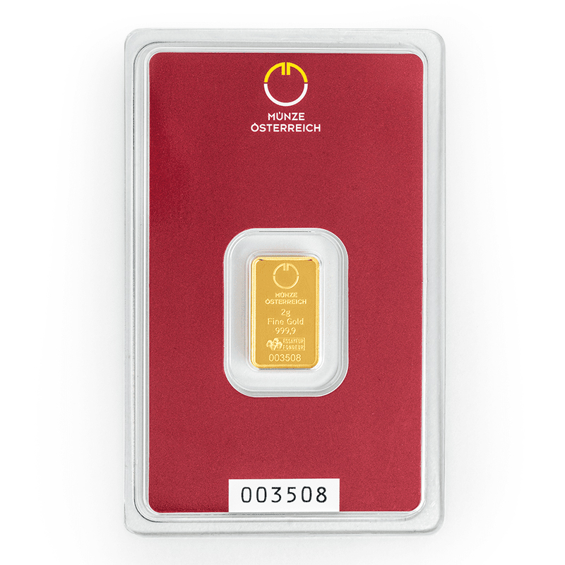 Lingote de Oro Münze Österreich de 2g