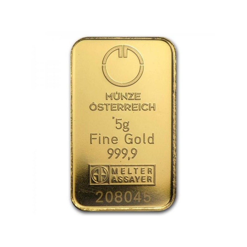 Lingote de Oro Münze Österreich de 5g