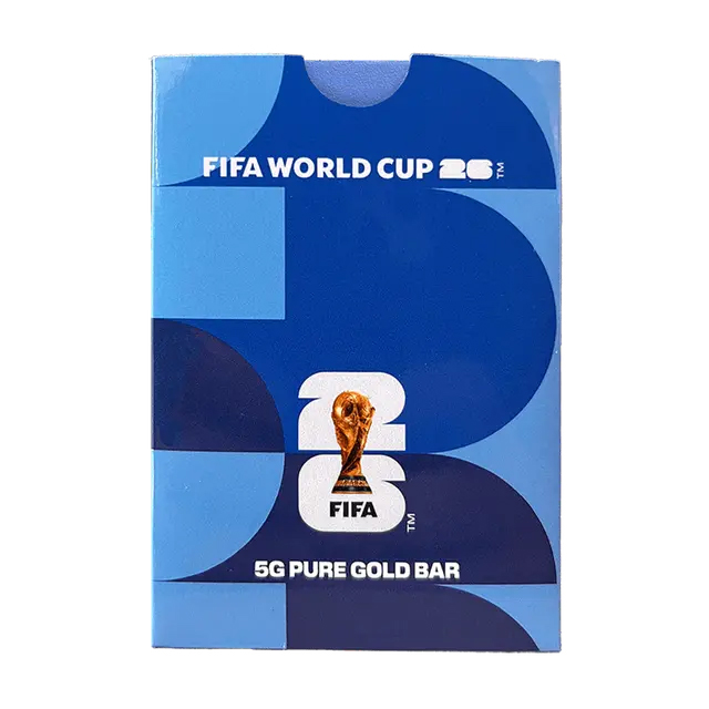 Lingote de Oro PAMP Copa Mundial de la FIFA - 2026 de 5g Estuche