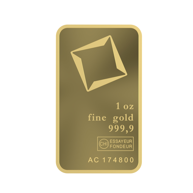 Lingote de Oro Valcambi de 1oz 2