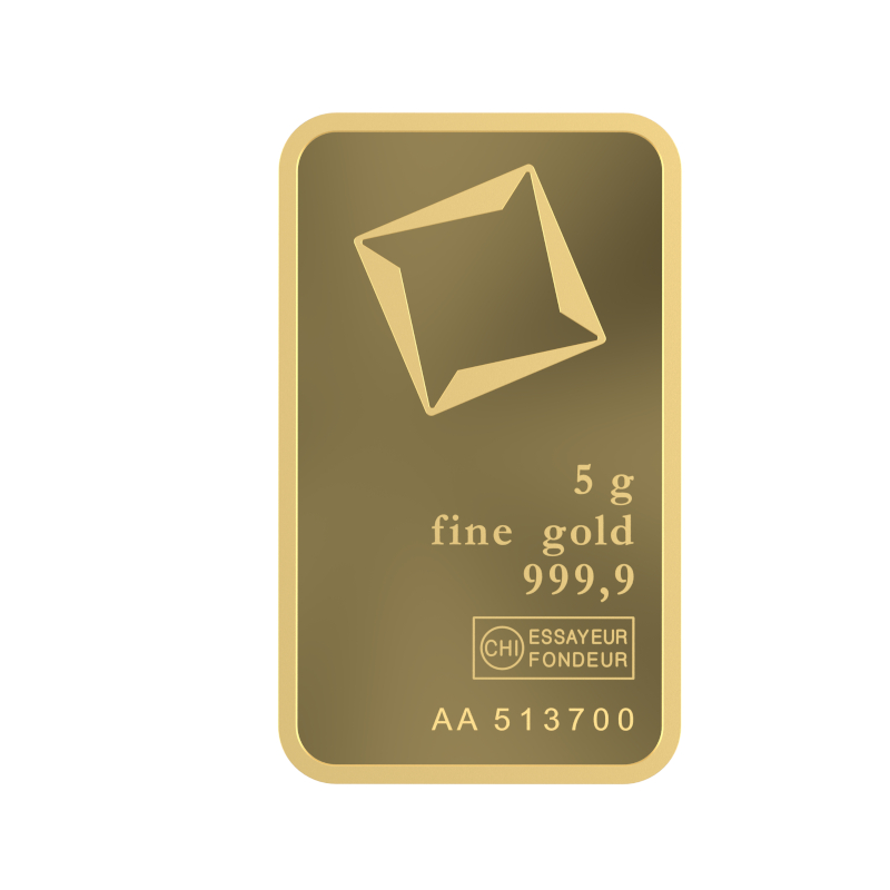 Lingote de Oro Valcambi de 5g 2