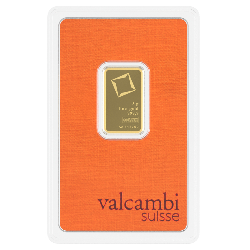 Lingote de Oro Valcambi de 5g 3