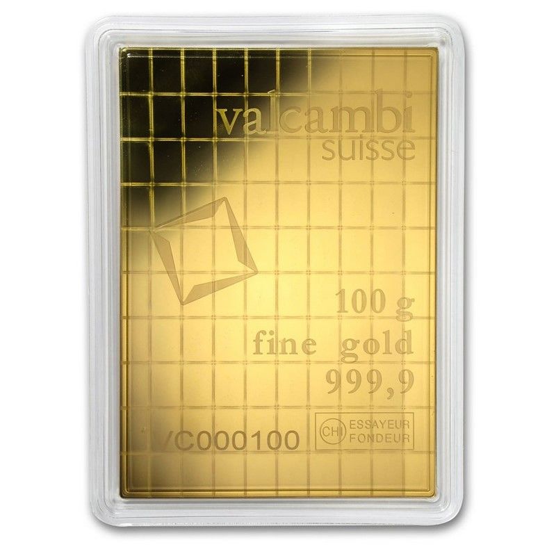 Lingote de Oro Valcambi CombiBar de 100g 2