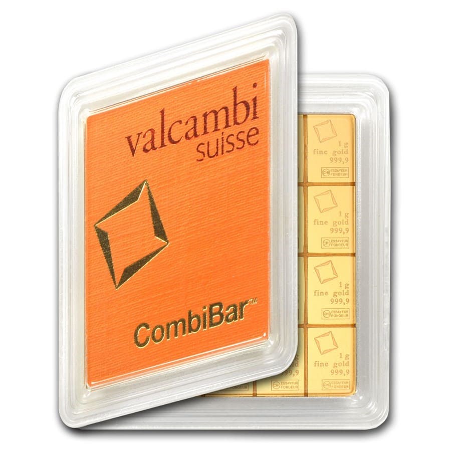 Lingote de Oro Valcambi CombiBar de 20g