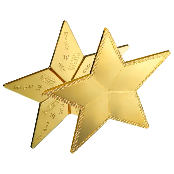 Lingote de Oro Valcambi CombiBar Estrella de 5g