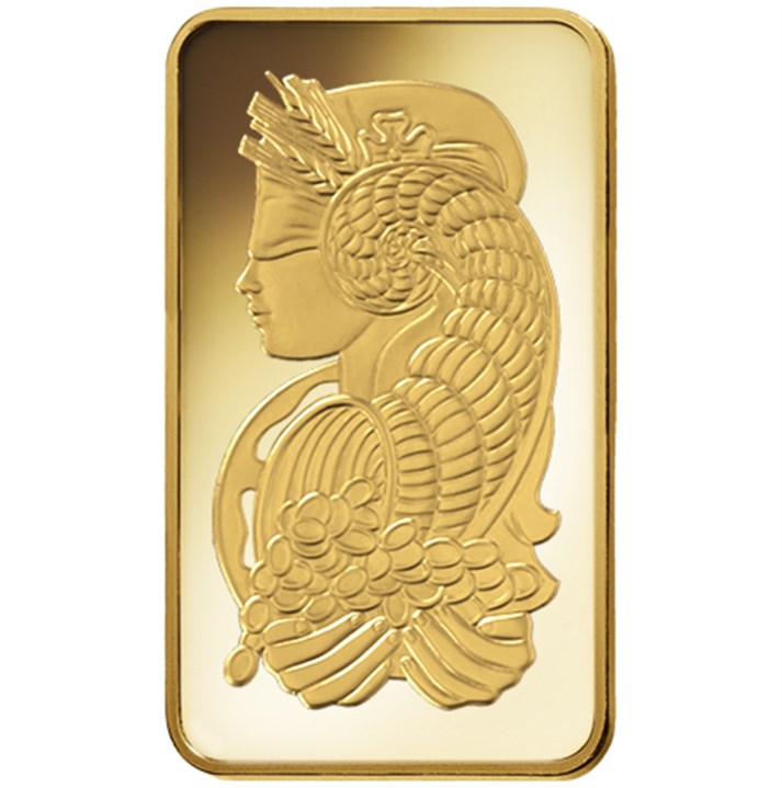 Lingote de Oro PAMP Fortune de 100g 