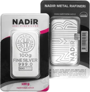 Lingote de Plata Nadir Metal Rafineri de 100g