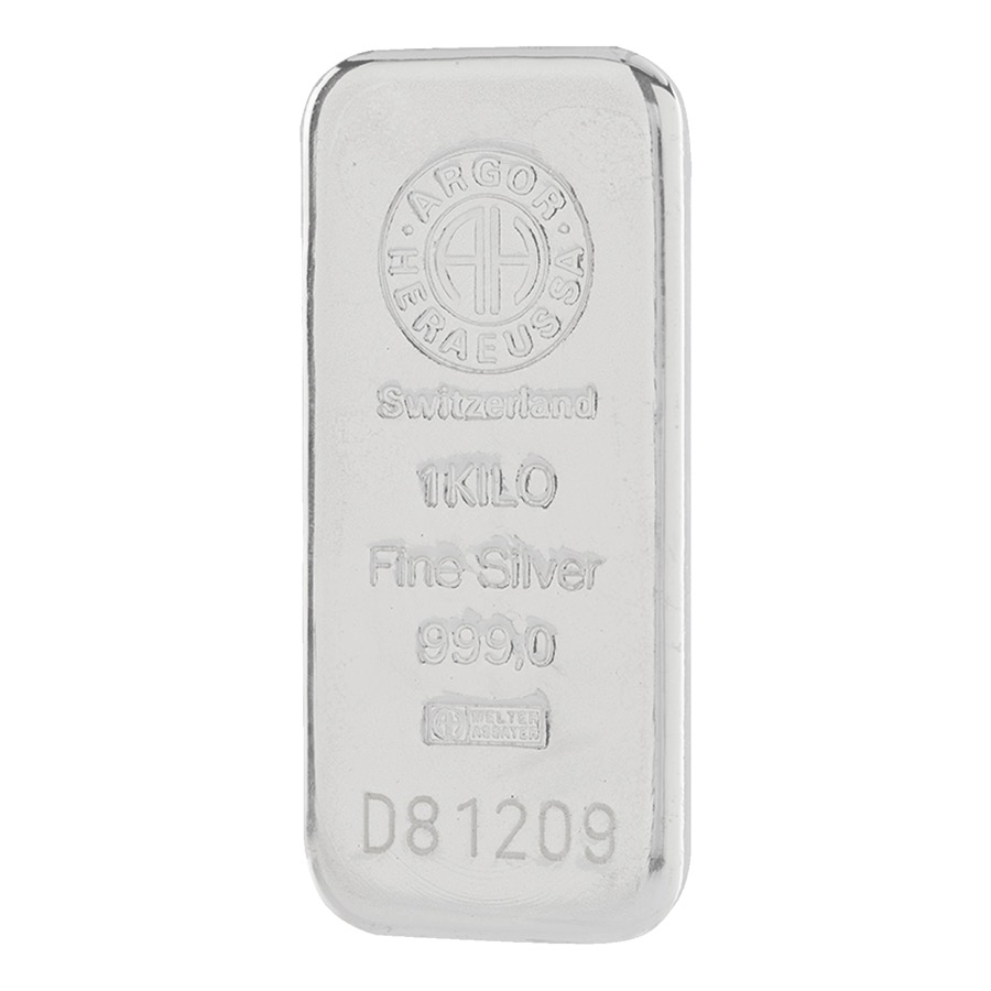 Lingote de Plata Argor-Heraeus de 1000g