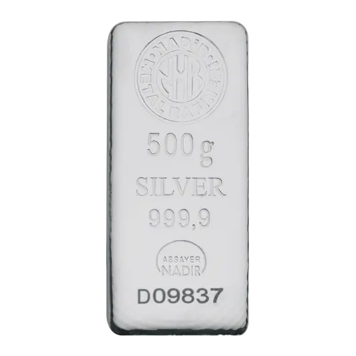 Lingote de Plata Nadir de 500g