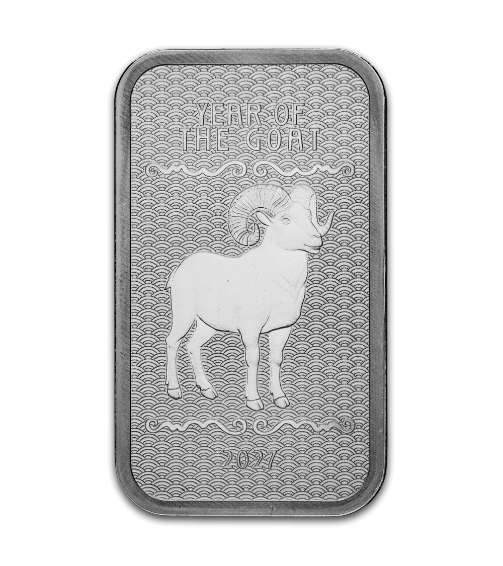 Lingote de Plata Año de la Cabra de 1oz