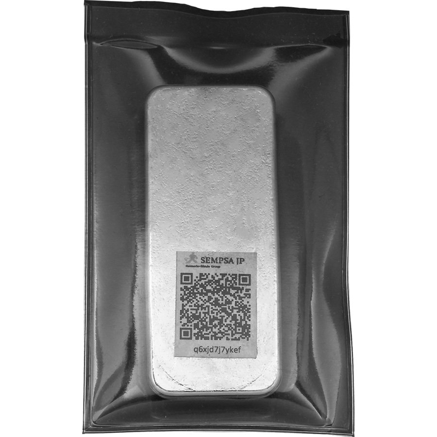 Lingote de Plata SEMPSA de 100g reverse