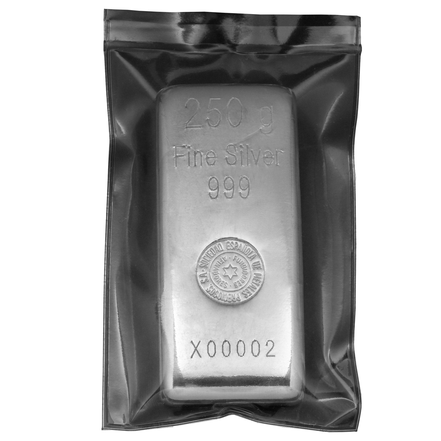 Lingote de Plata SEMPSA de 250g