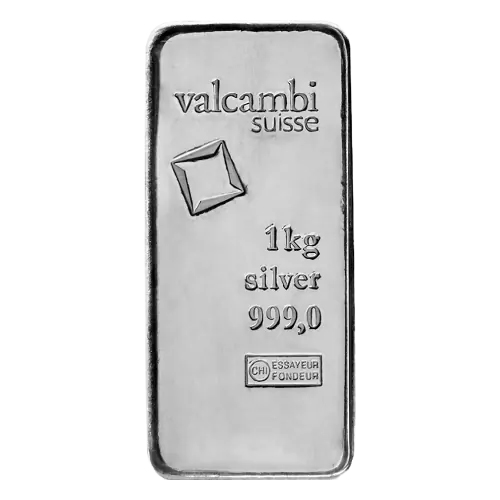 Lingote de Plata Valcambi de 1000g