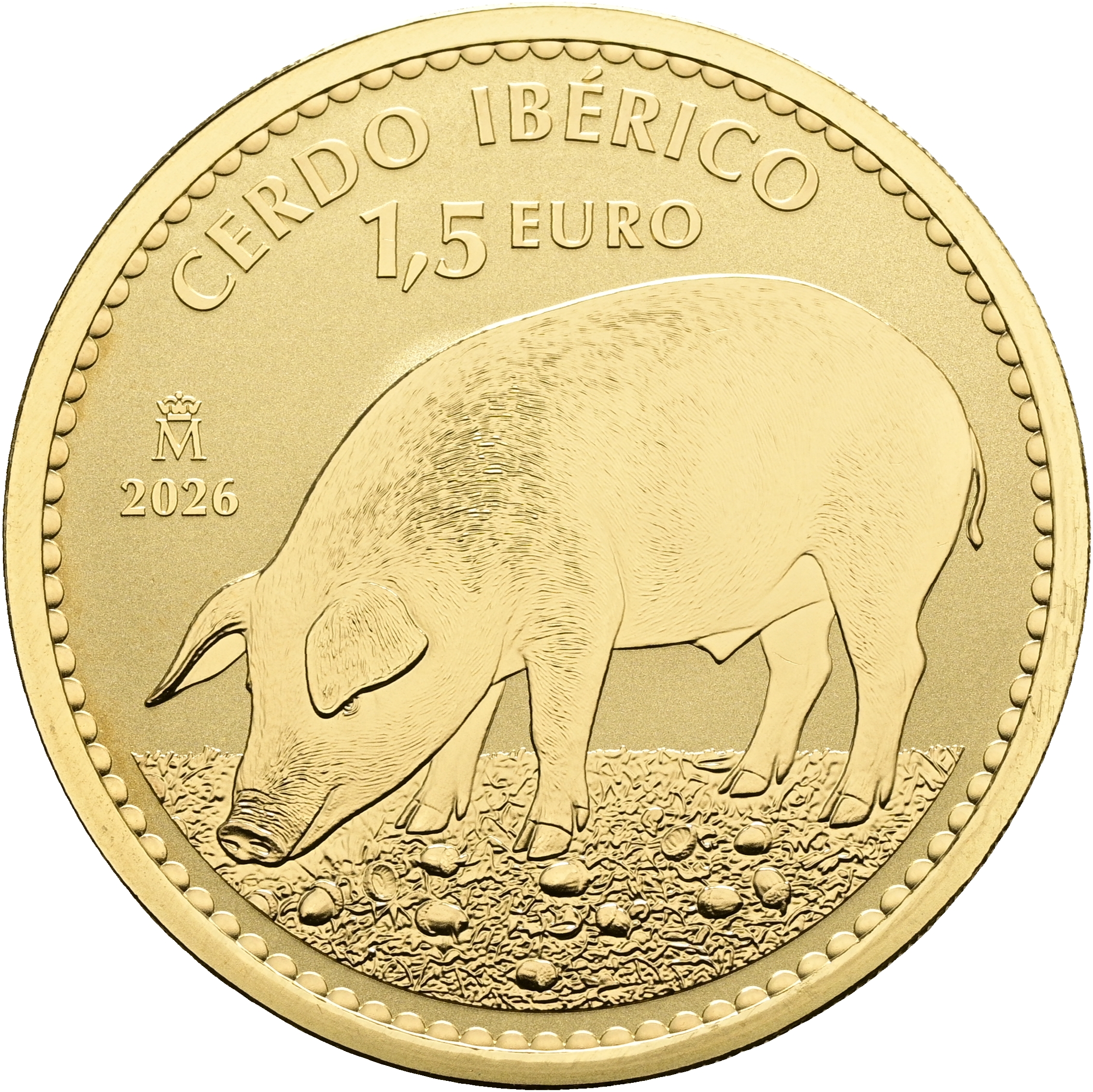 Moneda de Oro Cerdo Ibérico 2026 1 oz