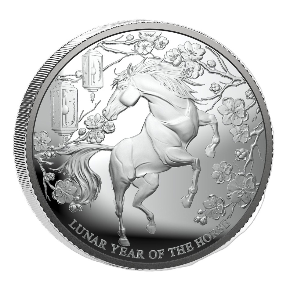 Moneda de Plata Islas Pitcairn - Año del Caballo 2026 1/2 oz