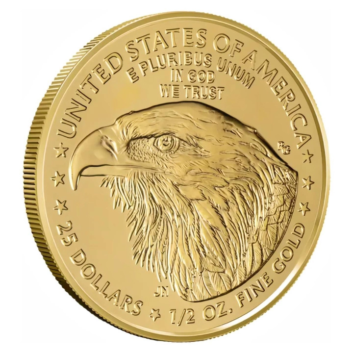 Moneda de Oro American Eagle 2026Moneda de Oro American Eagle 2026 1/2 oz reverse