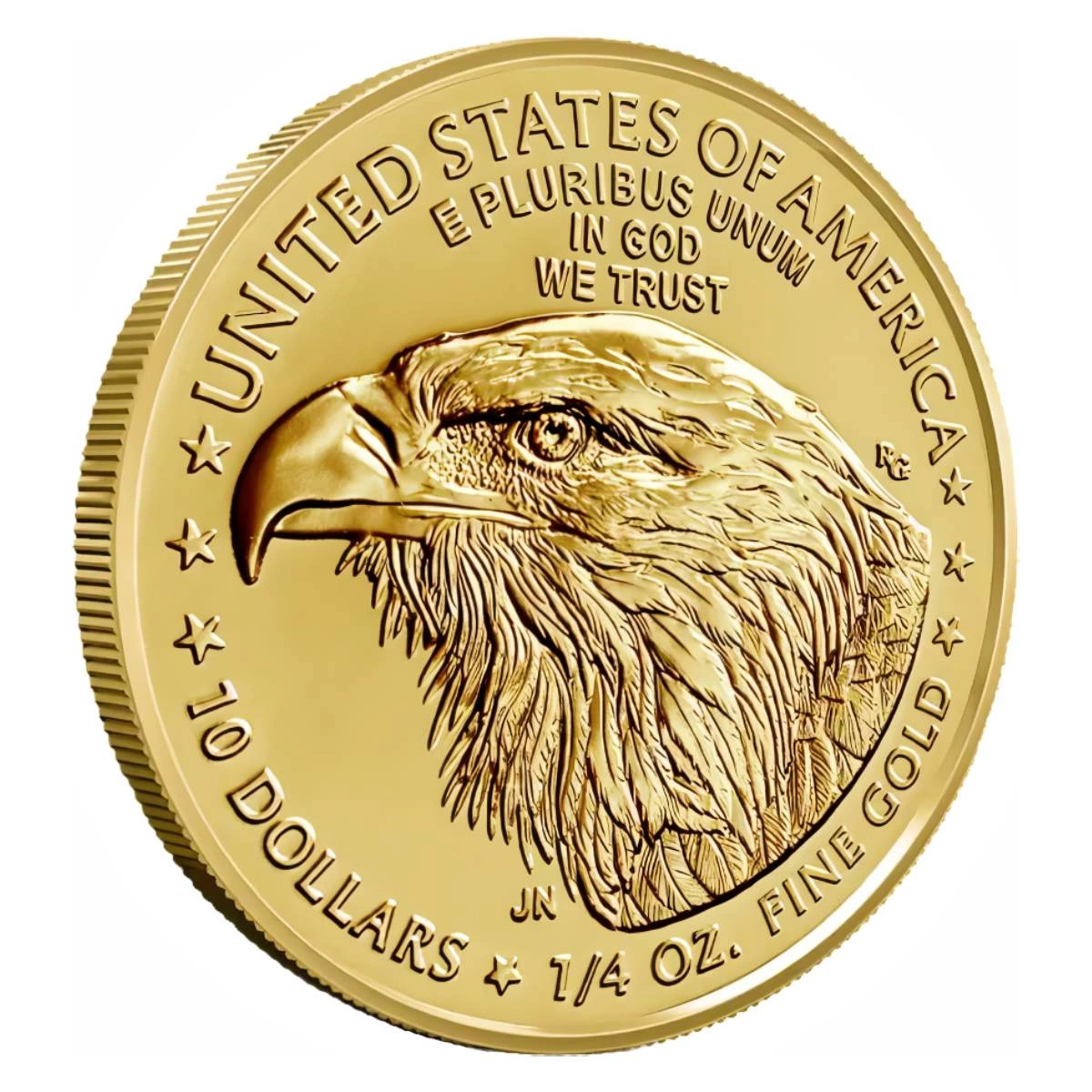 Moneda de Oro American Eagle 2026 1/4 oz anverso