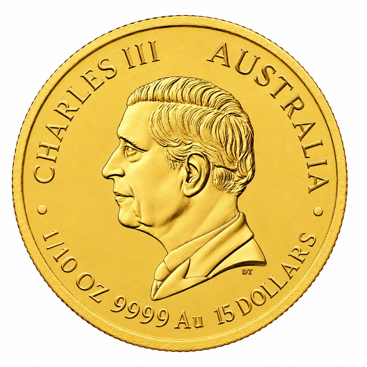 Moneda de Oro Año de la Cabra de Australia 2027 1/10 oz reverso