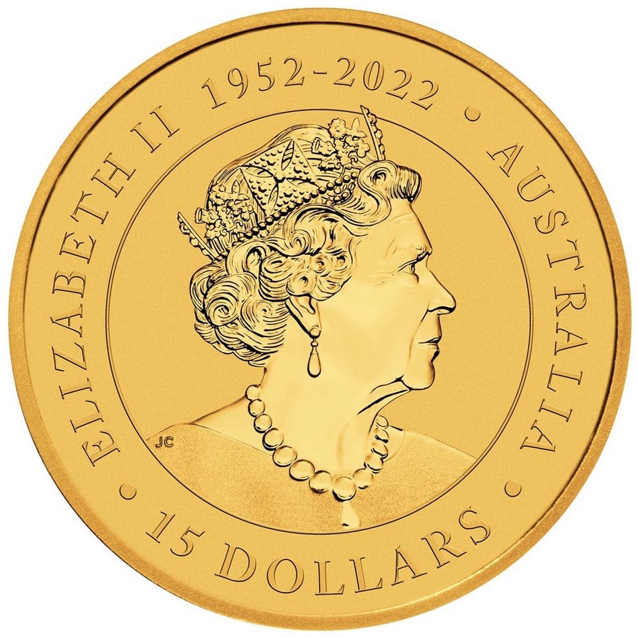 Moneda de Oro Canguro 2023 1/10 oz reverse