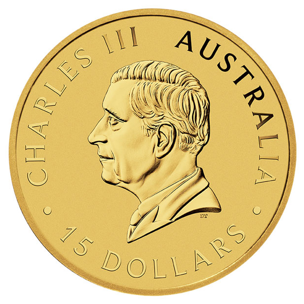 Moneda de Oro Canguro 2025 1/10 oz reverse