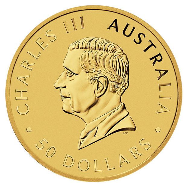 Moneda de Oro Canguro 2025 1/2 oz reverse