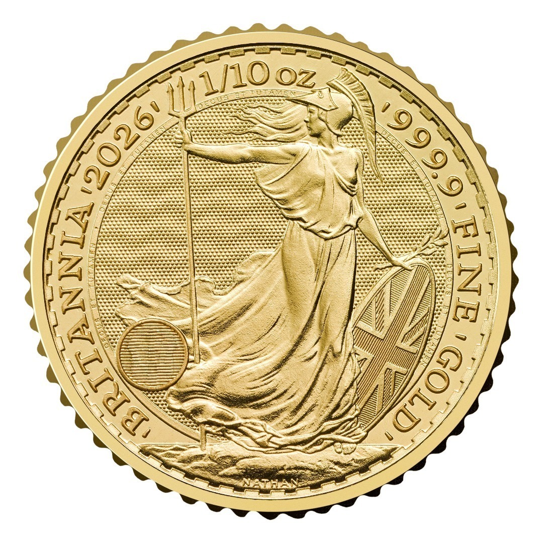 Moneda de Oro Britannia 2026 1/10 oz