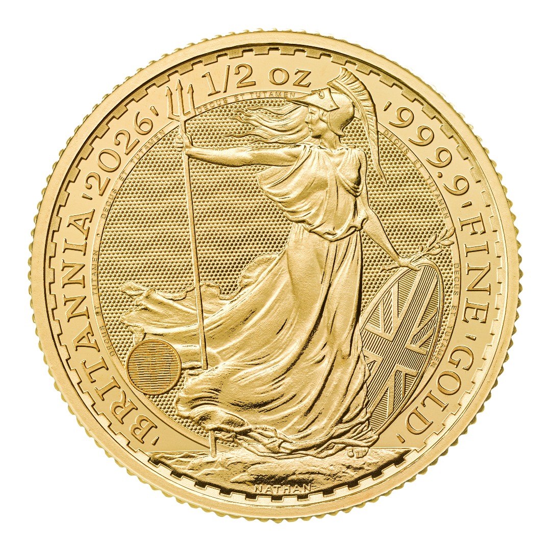 Moneda de Oro Britannia 2026 1/2 oz
