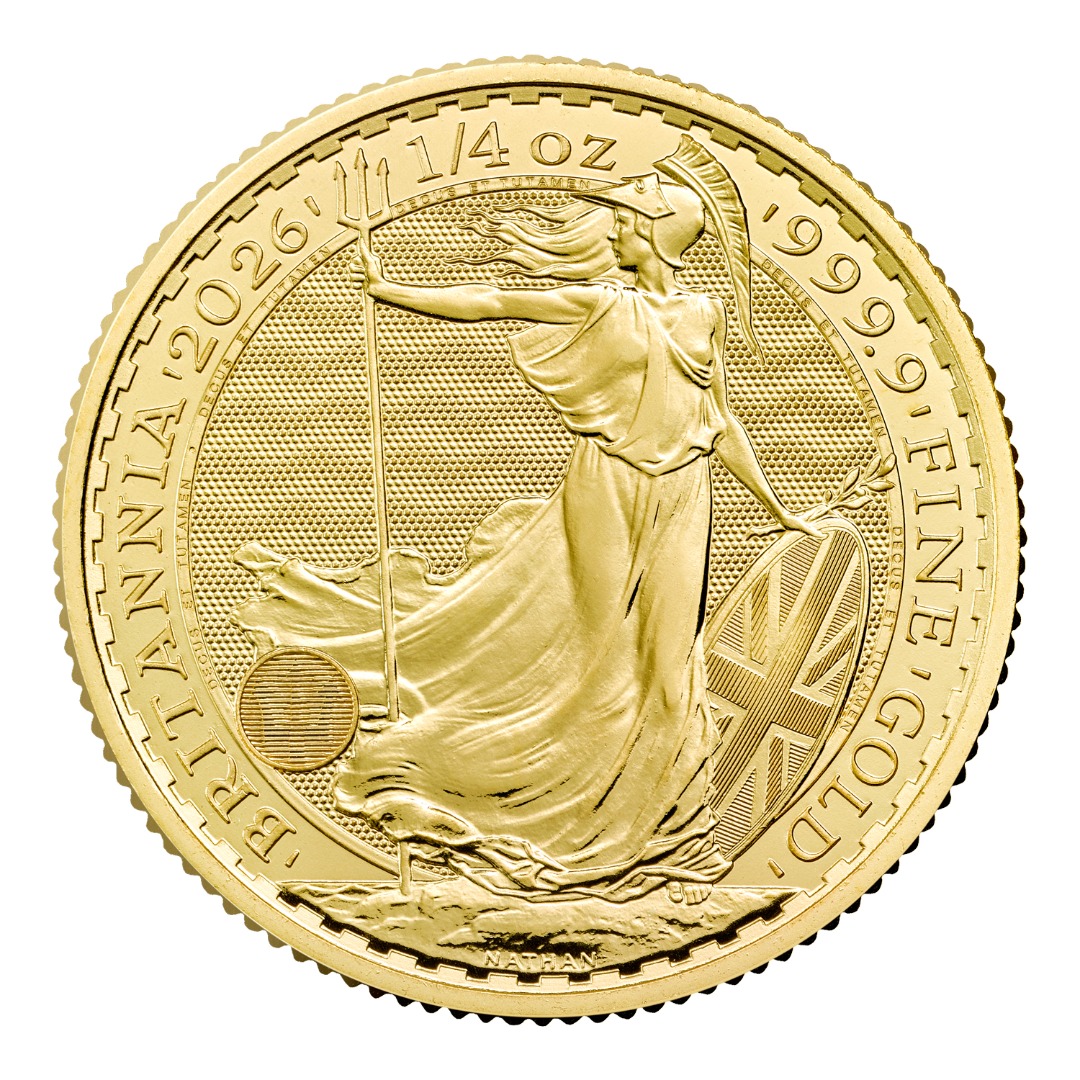 Moneda de Oro Britannia 2026 1/4 oz