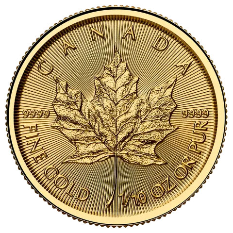Moneda de Oro Maple Leaf 2025 1/10 oz