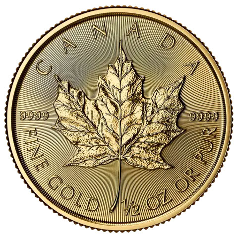 Moneda de Oro Maple Leaf 2025 1/2 oz