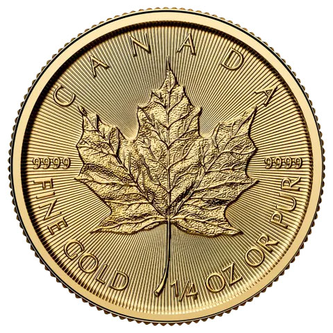 Moneda de Oro Maple Leaf 2025 1/4 oz