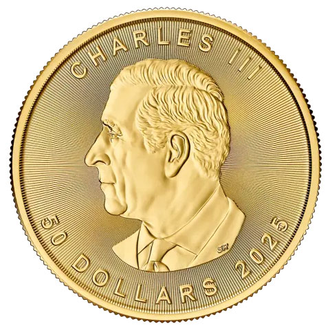 Moneda de Oro Maple Leaf 2025 1 oz reverse