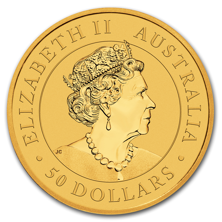 Moneda de Oro Canguro 2020 1/2 oz reverse