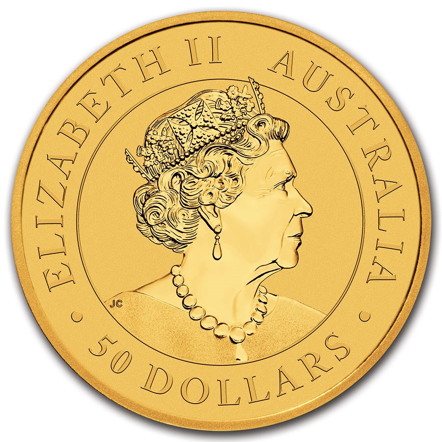 Moneda de Oro Canguro 2021 1/2 oz reverse