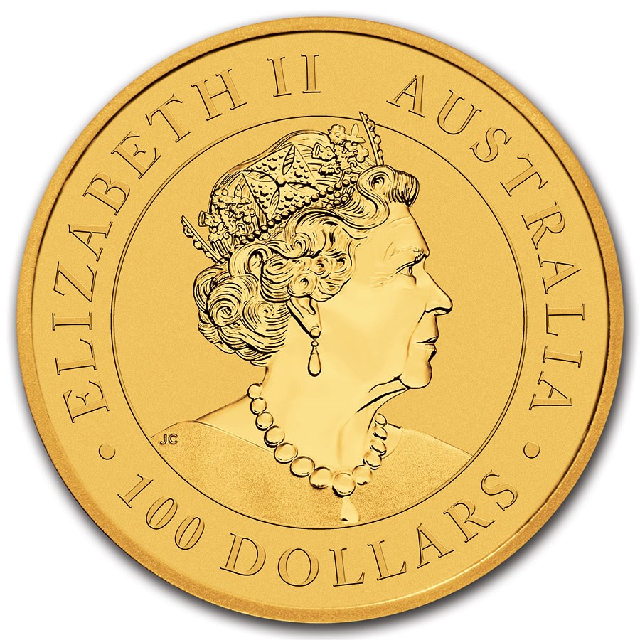 Moneda de Oro Canguro 2021 1 oz reverse