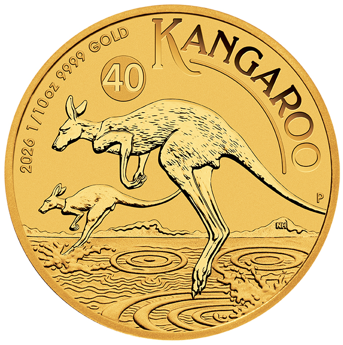 Moneda de Oro Canguro  2026 1/10 oz