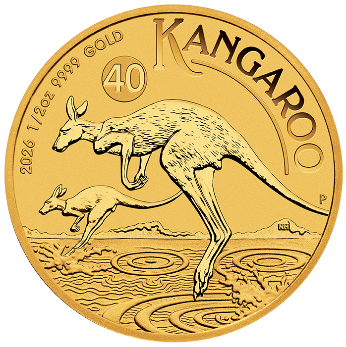 Moneda de Oro Canguro 2026 1/2 oz