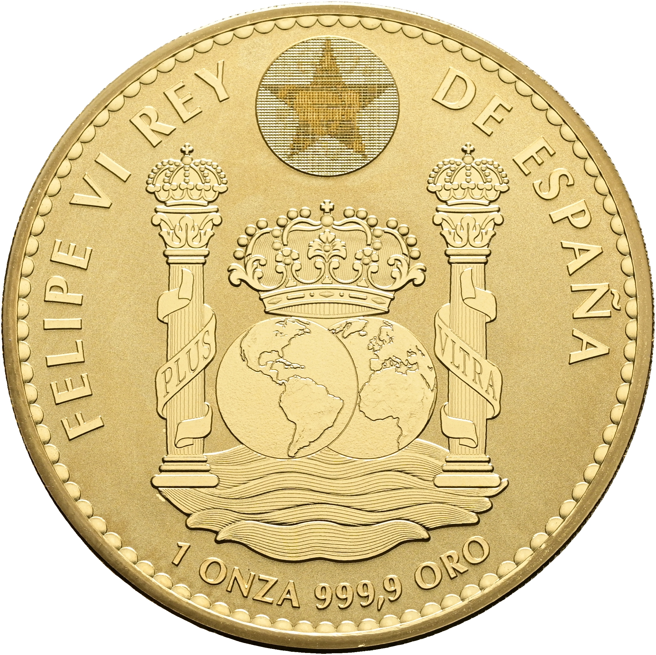 Moneda de Oro Cerdo Ibérico 2026 1 oz reverso