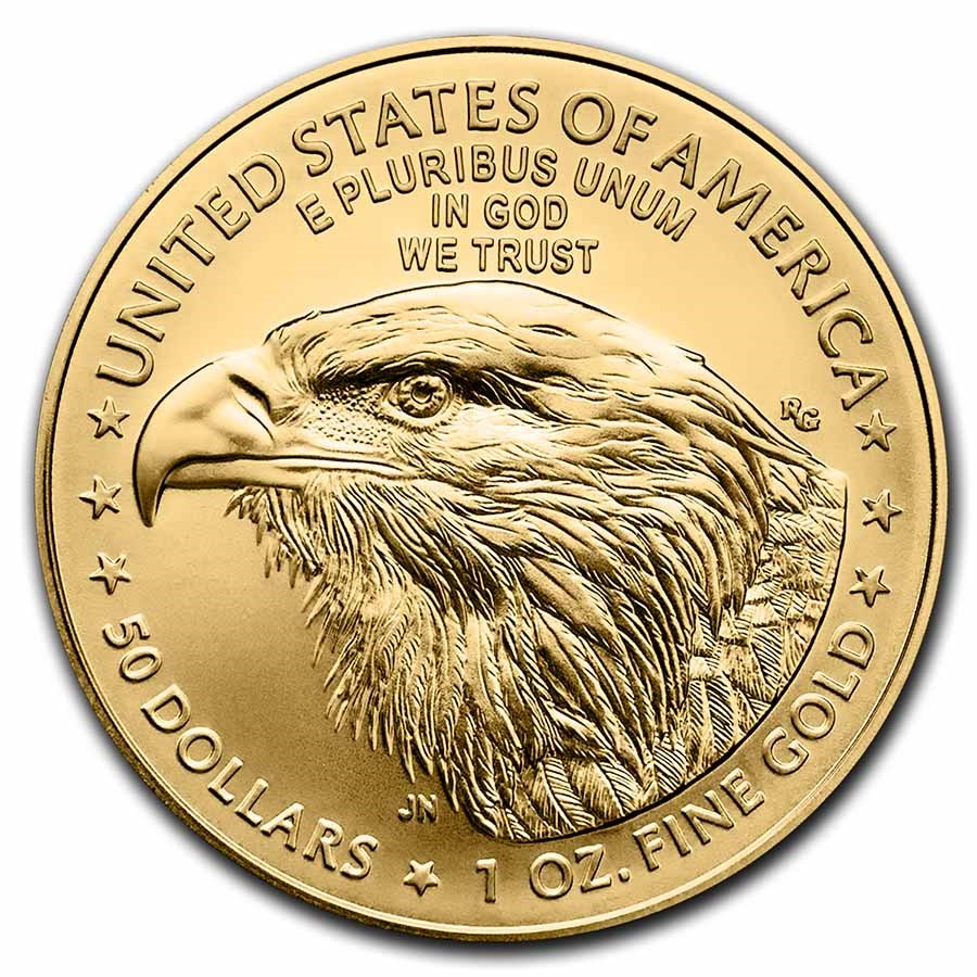 Moneda de Oro American Eagle 2022 1 oz reverse