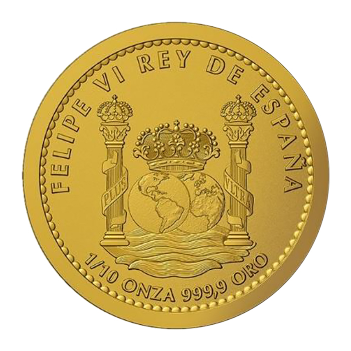 Moneda de Oro Toro 2023 1/10 oz reverse