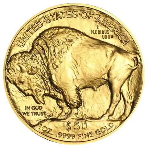 Moneda de Oro American Buffalo 2024 1 oz reverse