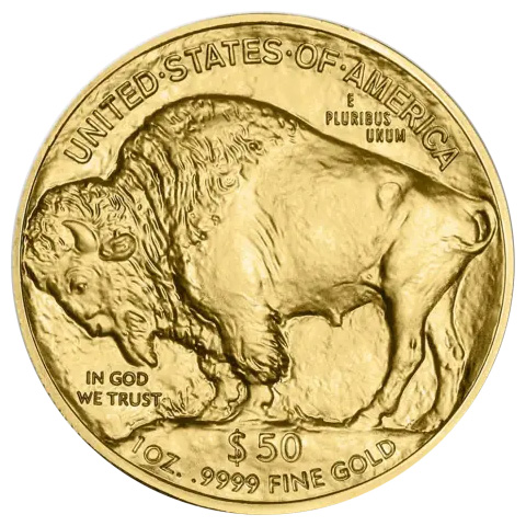 Moneda de Oro American Buffalo 2025 1 oz reverse
